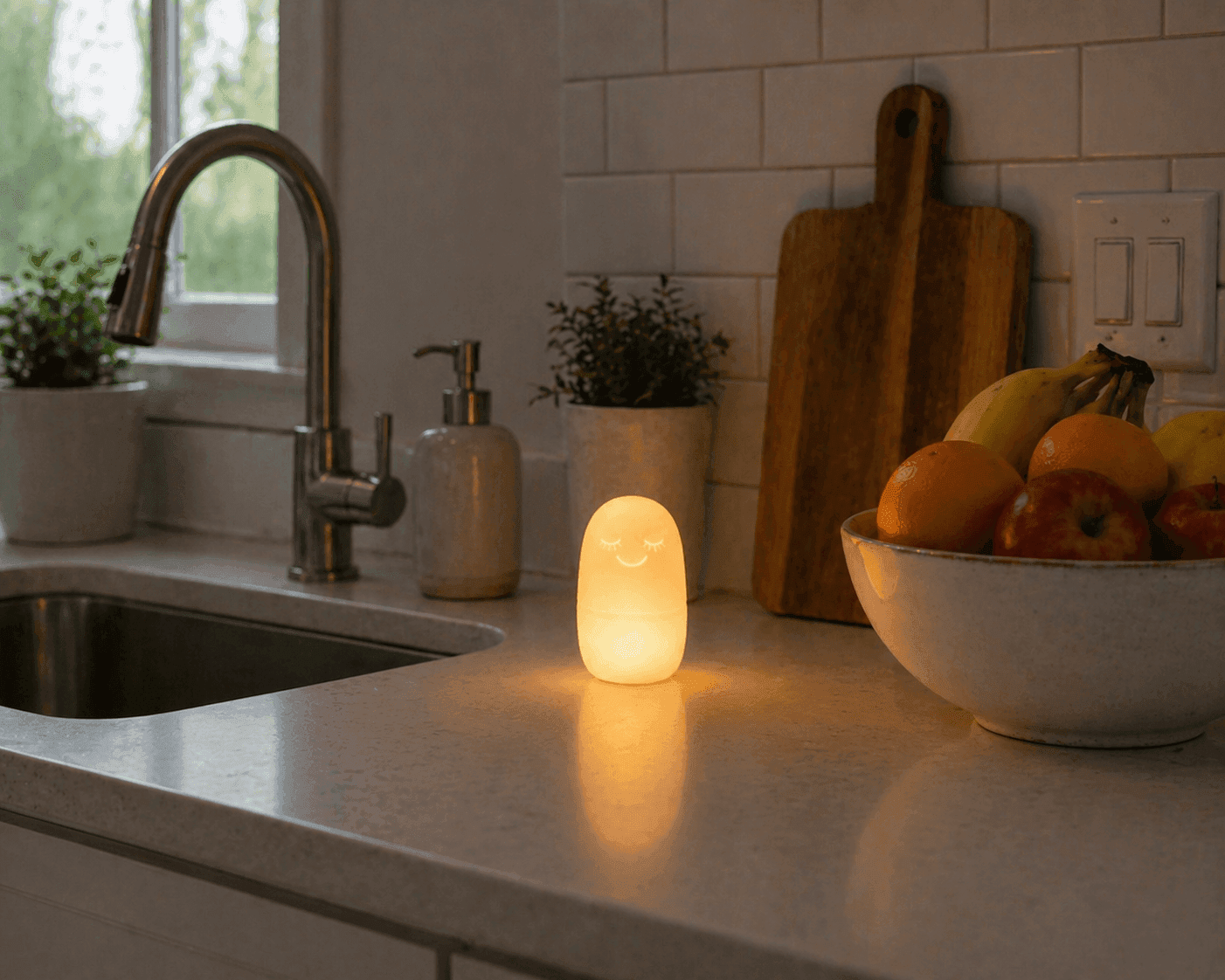 BreatheBuddy on a kitchen counter