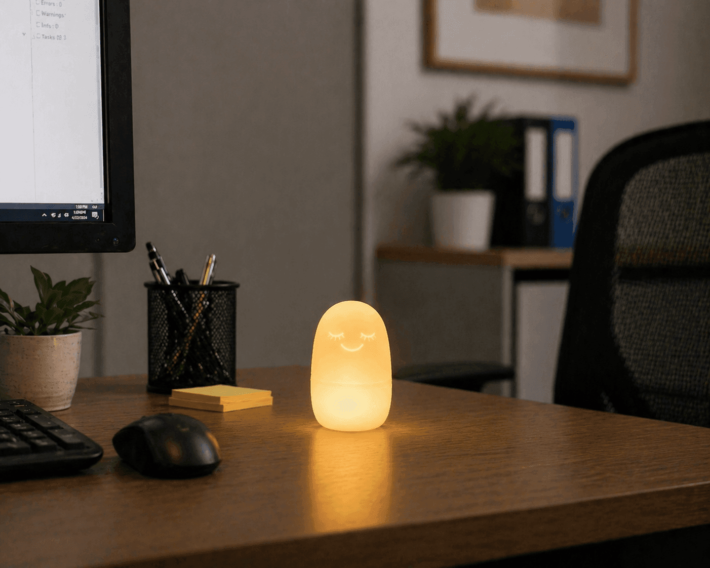 BreatheBuddy at a workspace