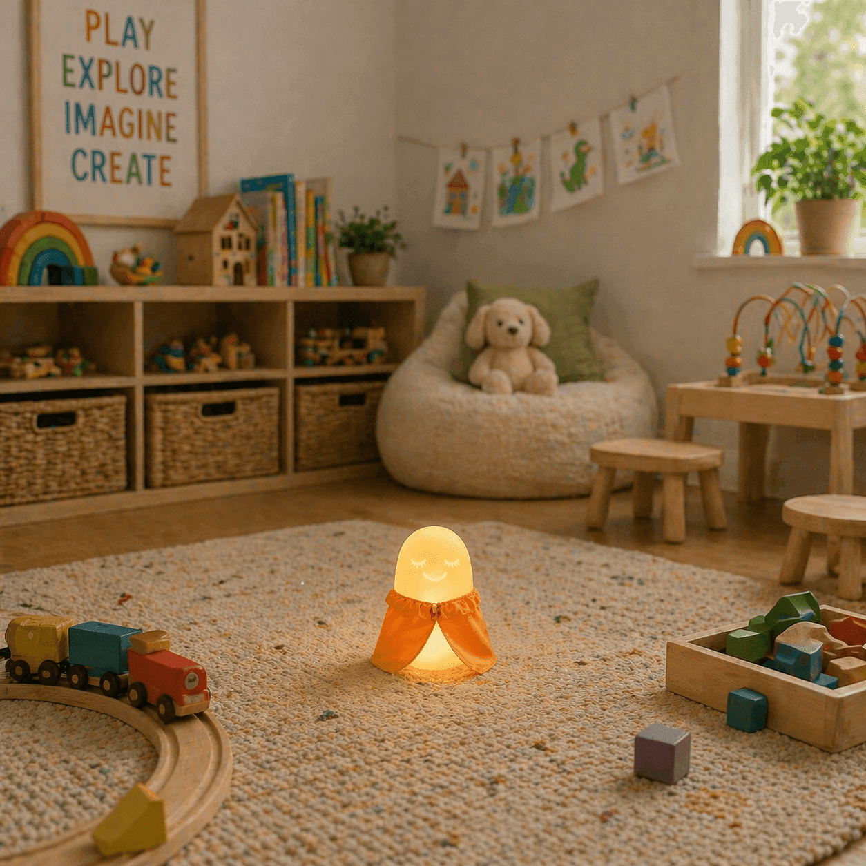 BreatheBuddy Jr. with orange cape